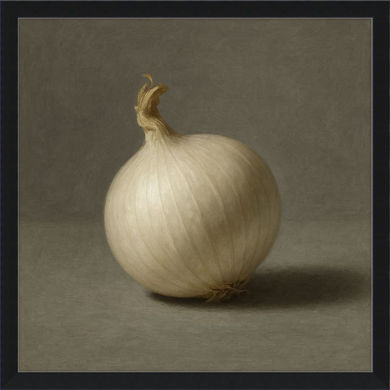 White Onion Still Life