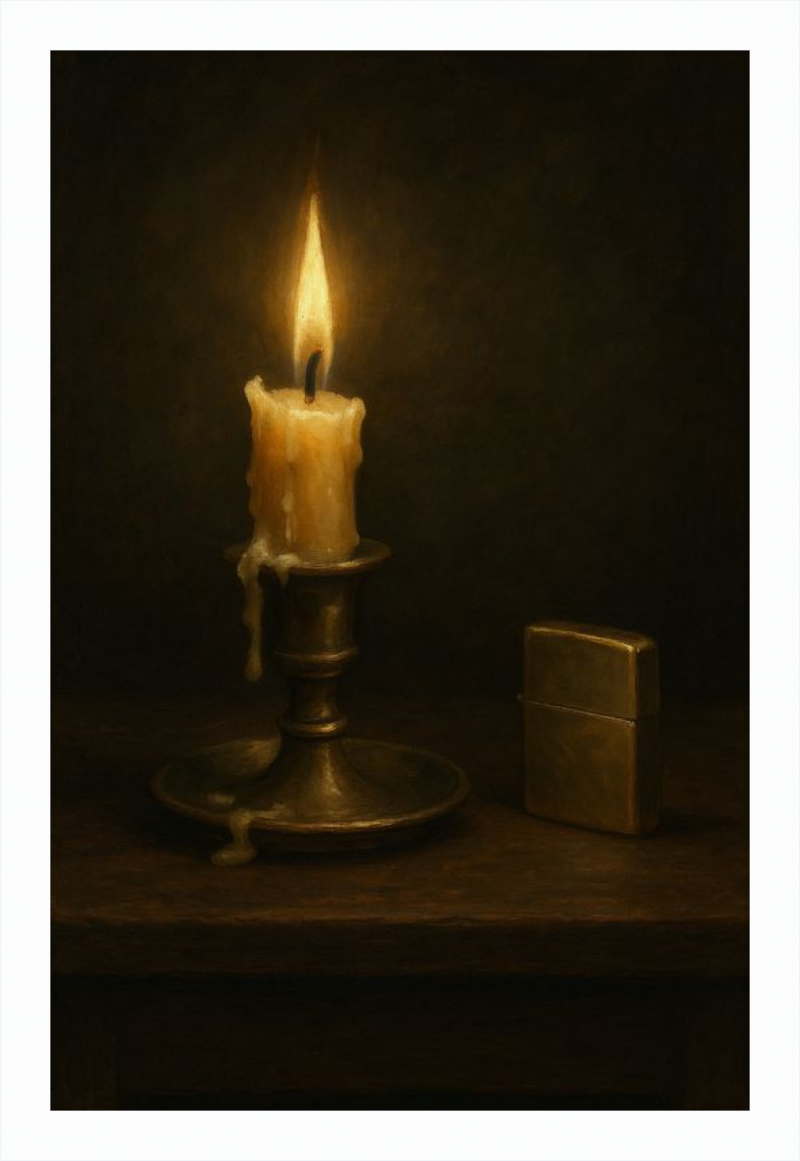 Candle and Lighter