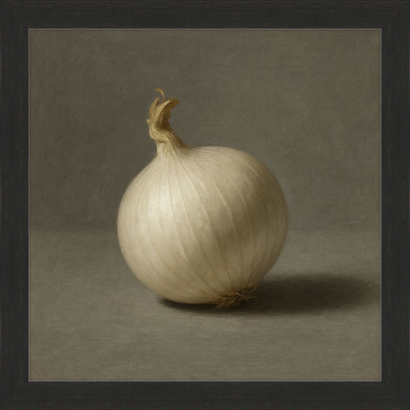 White Onion Still Life